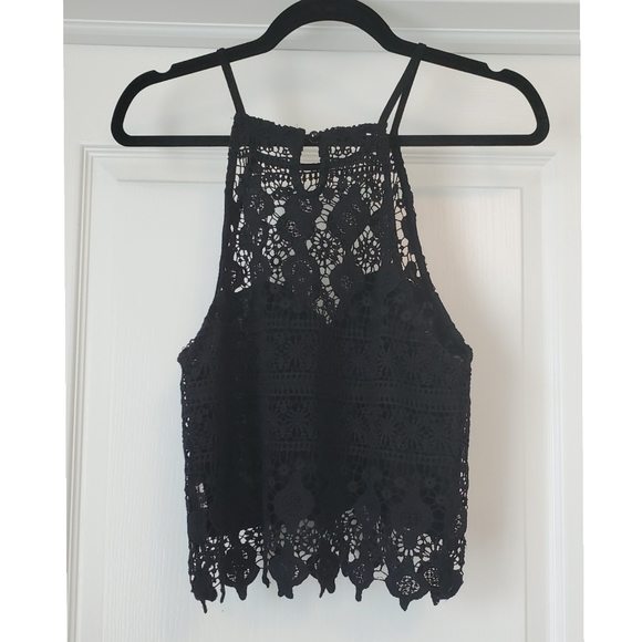 High Neck Crotchet Tank - Picture 2 of 4